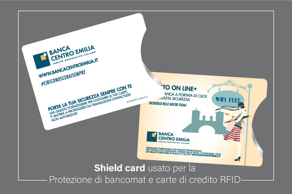 Custodia per carta d'identità RFID, struttura piramidale, custodia